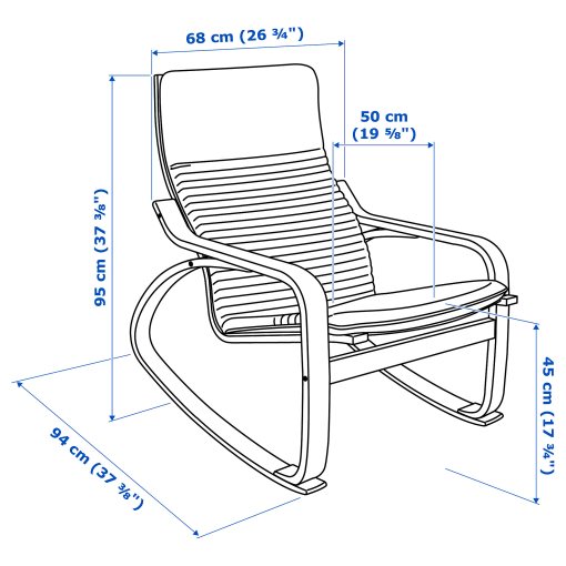 POÄNG, rocking-chair, 394.292.32