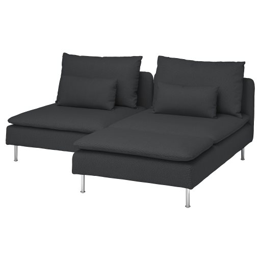 SÖDERHAMN, 2-seat sofa with chaise longue, 394.496.16