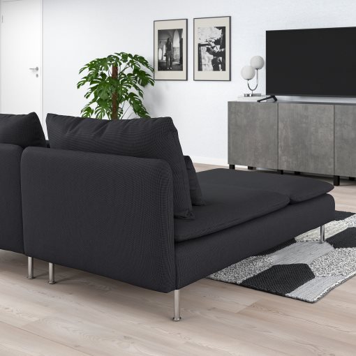 SÖDERHAMN, 2-seat sofa with chaise longue, 394.496.16