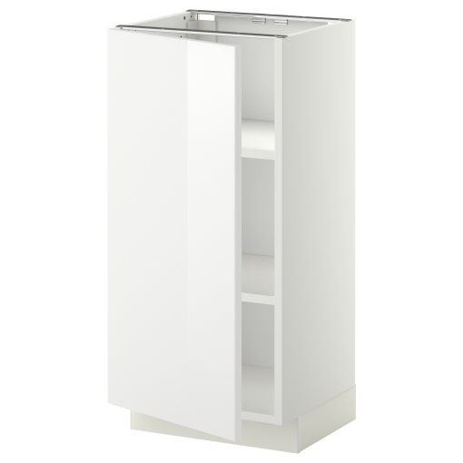 METOD, base cabinet with shelves, 40x37 cm, 394.550.37
