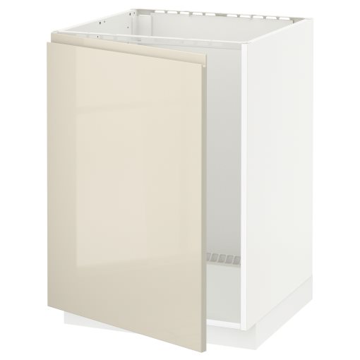 METOD, base cabinet for sink, 60x60 cm, 394.564.85