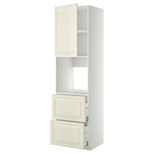 METOD, high cabinet for oven with door/2 fronts/2 high drawers, 60x60x220 cm, 394.584.51
