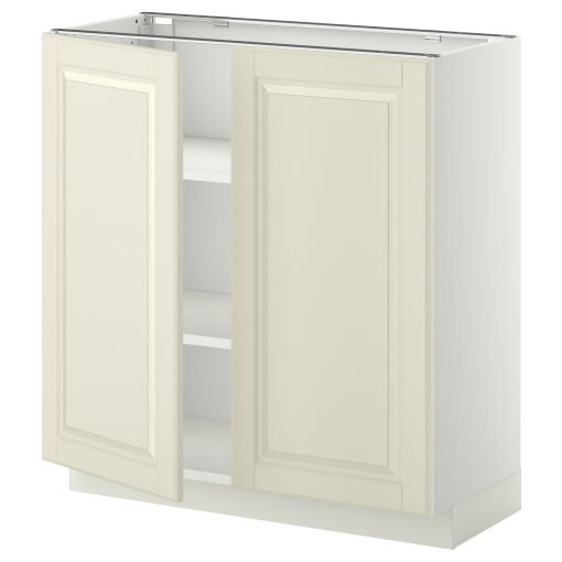 METOD, base cabinet with shelves/2 doors, 80x37 cm, 394.596.72