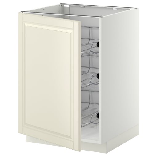 METOD, base cabinet with wire baskets, 60x60 cm, 394.606.80