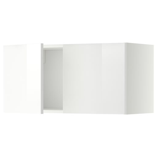 METOD, wall cabinet with 2 doors, 80x40 cm, 394.693.98