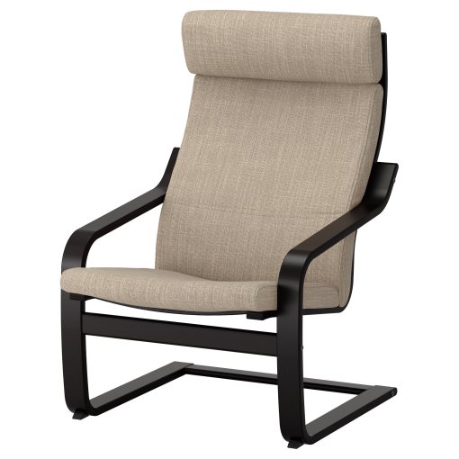 POÄNG, armchair and footstool, 394.842.66