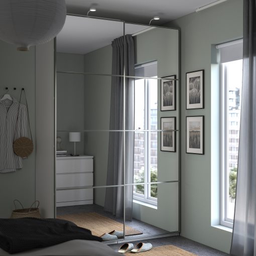 PAX/AULI, ντουλάπα με συρόμενες πόρτες, 150x66x236 cm, 395.613.11