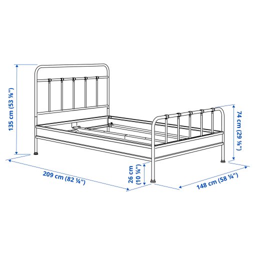 STJARNO, bed frame, 140x200 cm, 395.633.48