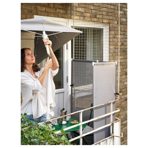 LILLEÖ/IGGÖN, ομπρέλα ήλιου με βάση, 150x100 cm, 395.762.04