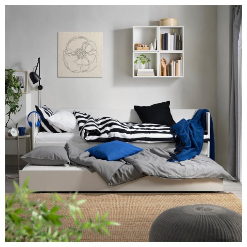 VIHALS, κρεβάτι επισκέπτη day-bed με συρταρωτό κρεβάτι/2 στρώματα, 80x200 cm, 395.806.30