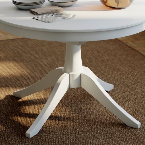 ROSENTORP, table and 4 chairs, 110/155 cm, 396.101.42