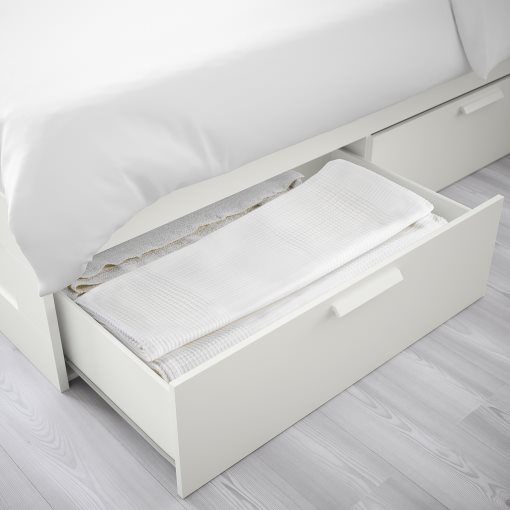 BRIMNES, bed frame with storage, 160X200 cm, 399.029.37