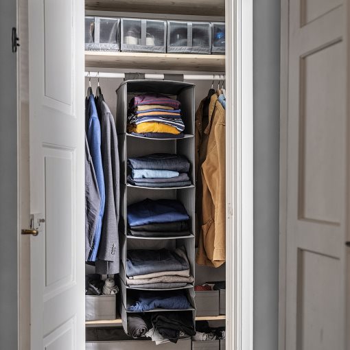 SKUBB, αποθήκευση με 6 τμήματα, 35x45x125 cm, 404.000.01