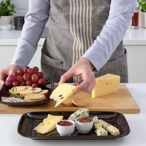 FÄRGKLAR, πιάτο/γυαλιστερό, 4 τεμ. 30x18 cm, 404.854.44