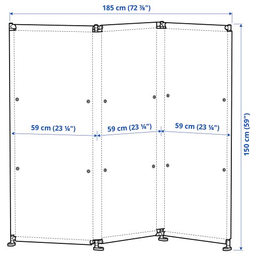 YTTERSKÄR, privacy screen outdoor, 185x150 cm, 404.951.36