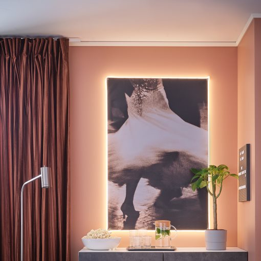 ORMANAS, lighting strip with built-in LED light source/smart, 4 m, 404.973.95