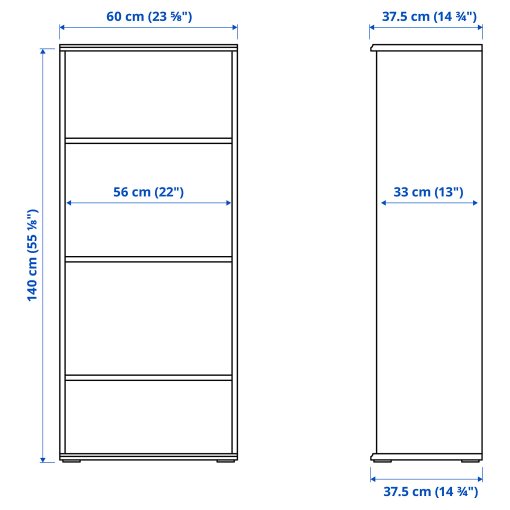 SKRUVBY, bookcase, 60x140 cm, 405.035.46