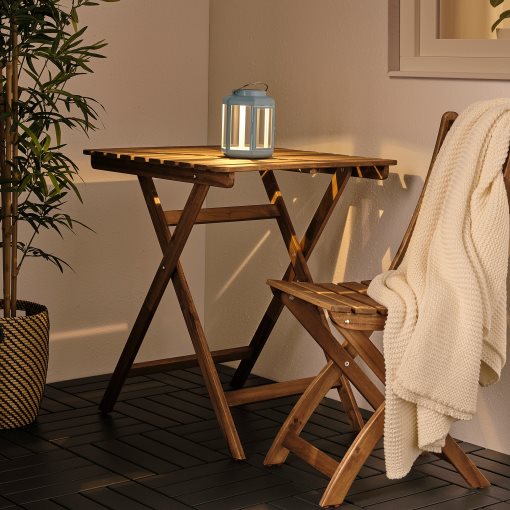 SOLVINDEN, ηλιακό επιτραπέζιο φωτιστικό με ενσωματωμένο φωτισμό LED/φανάρι, 17 cm, 405.145.83