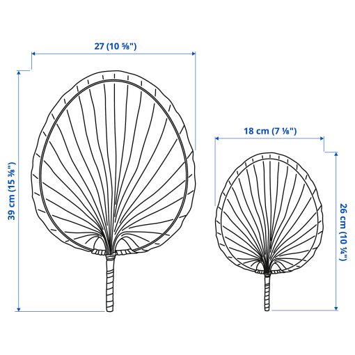 MOLNSKOG, διακόσμηση τοίχου/χειροποίητο, 2 τεμ., 405.180.29
