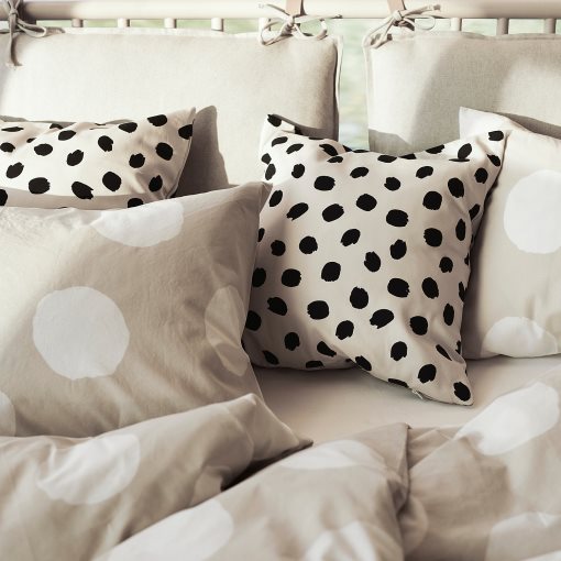 ODDNY, κάλυμμα μαξιλαριού/μοτίβο πουά, 50x50 cm, 405.238.27