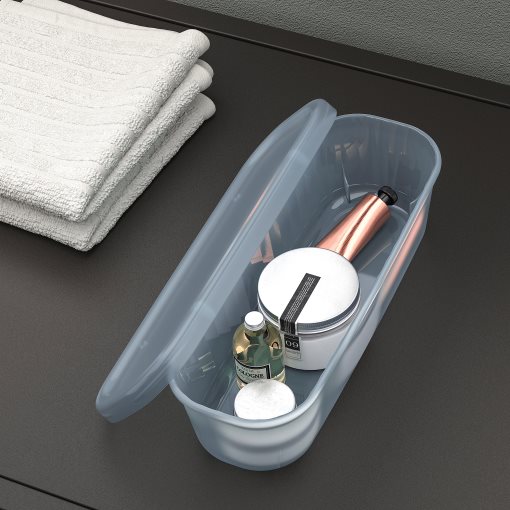 RYKTA, storage box with lid, 9x24x7 cm/0.5 l, 405.332.04