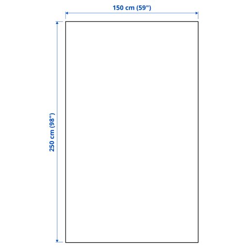 TRATTVIVA, κάλυμμα κρεβατιού, 150x250 cm, 405.844.44