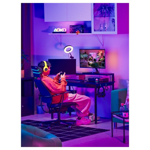 UTVISNING, gaming desk with shelf, 120x60 cm, 405.864.00