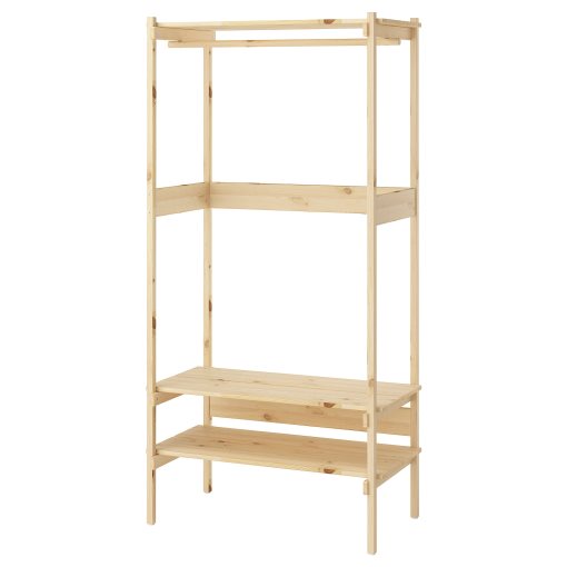 KRONÖREN, open wardrobe, 90x49x181 cm, 406.108.05