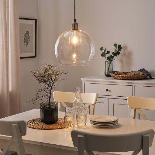 LUNNOM, λαμπτήρας LED E27 470 lumen/ρυθμιζόμενης έντασης, 95 mm, 406.148.27