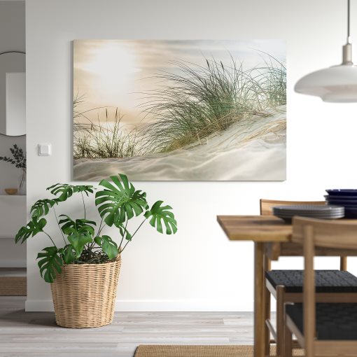 PJÄTTERYD, picture/beach grass, 118x78 cm, 406.187.93