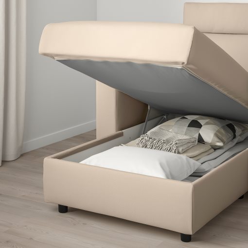 VIMLE, τριθέσιος καναπές με σεζλόνγκ με κεφαλάρι, 493.991.21