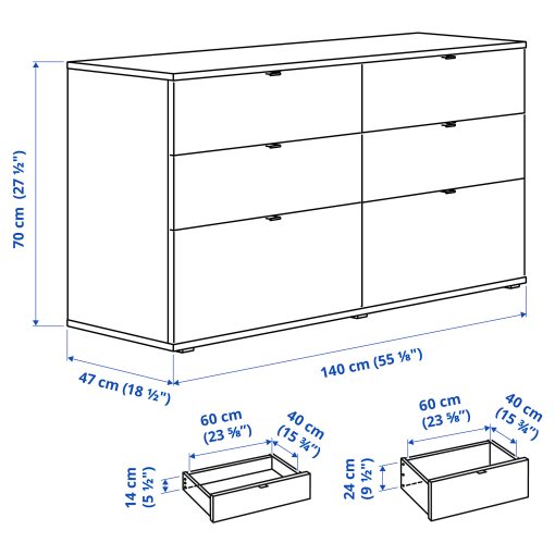 VIHALS, wardrobe combination, 245x57x200 cm, 494.421.86