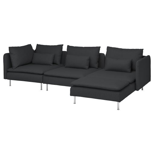 SÖDERHAMN, 4-seat sofa with chaise longue, 494.496.11