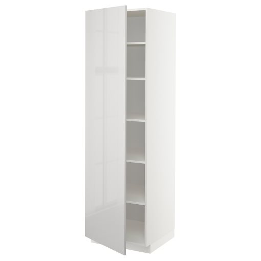 METOD, high cabinet with shelves, 60x60x200 cm, 494.559.37