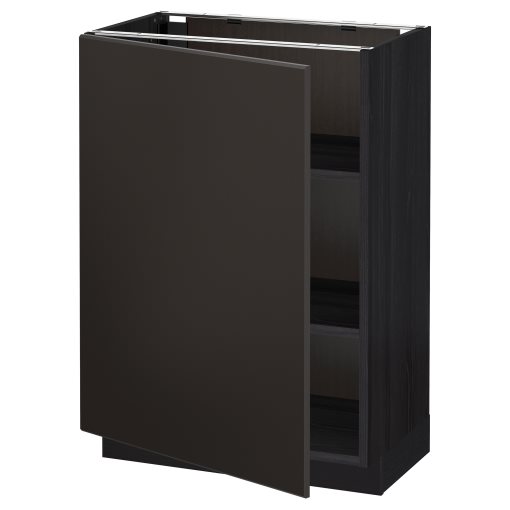 METOD, base cabinet with shelves, 60x37 cm, 494.567.53