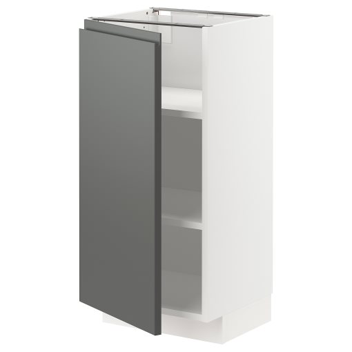 METOD, base cabinet with shelves, 40x37 cm, 494.591.53