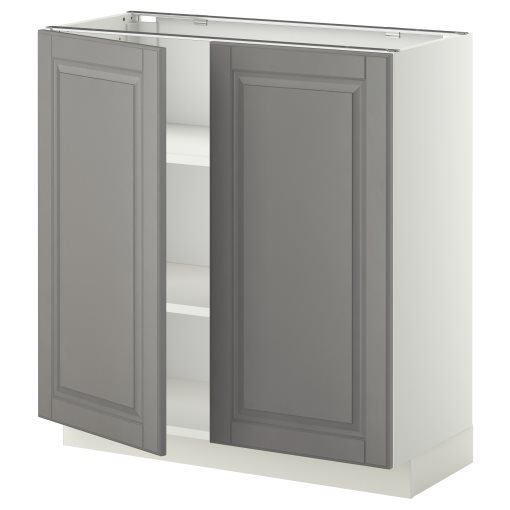 METOD, base cabinet with shelves/2 doors, 80x37 cm, 494.623.77