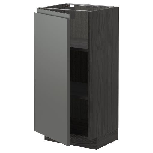 METOD, base cabinet with shelves, 40x37 cm, 494.651.68