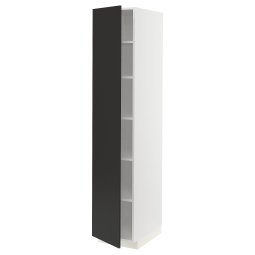 METOD, ψηλό ντουλάπι με ράφια, 40x60x200 cm, 494.978.95