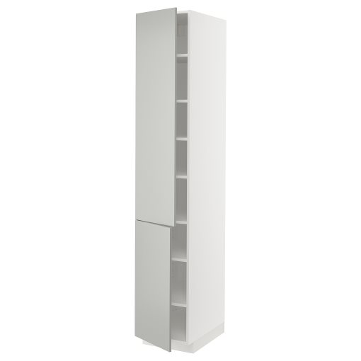 METOD, high cabinet with shelves/2 doors, 40x60x220 cm, 495.384.00
