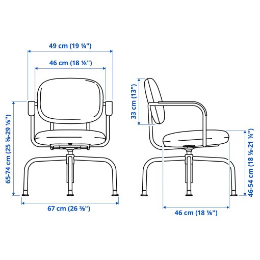 MULLSJÖ, desk and chair, 496.031.41