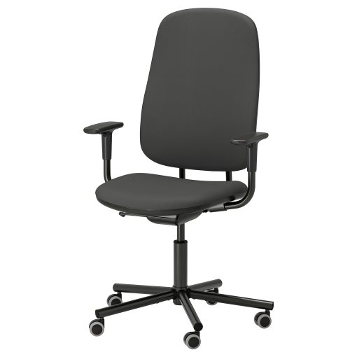 MULLSJÖ/SMÖRKUL, desk and chair, 496.031.55