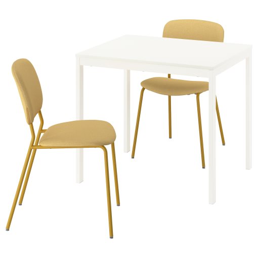 VIHALS, table and 2 chairs, 84/120x74 cm, 496.067.81