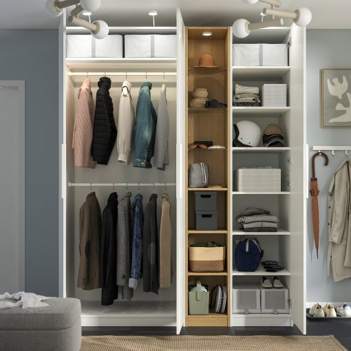 PAX/FORSAND, wardrobe combination, 185x60x236 cm, 496.072.57