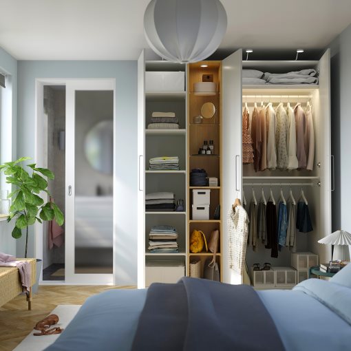 PAX/FORSAND, wardrobe combination, 185x60x236 cm, 496.072.57