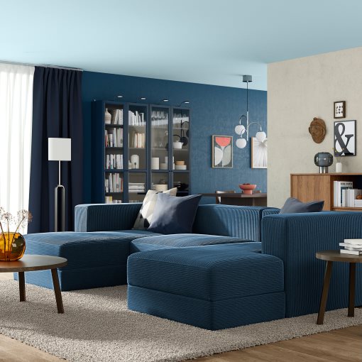 JÄTTEBO, 3,5-seat modular sofa with chaise longues/armrests, 496.076.48