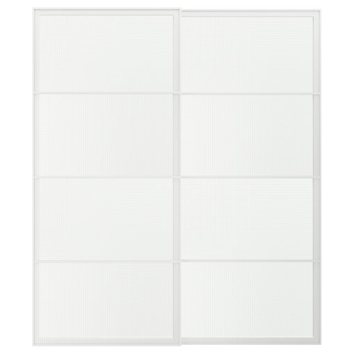 LUNDBRÄSMA, pair of sliding doors, 200x236 cm, 496.190.43