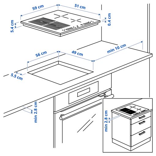 SMAKLIG, 500 induction hob, 59 cm, 504.678.83