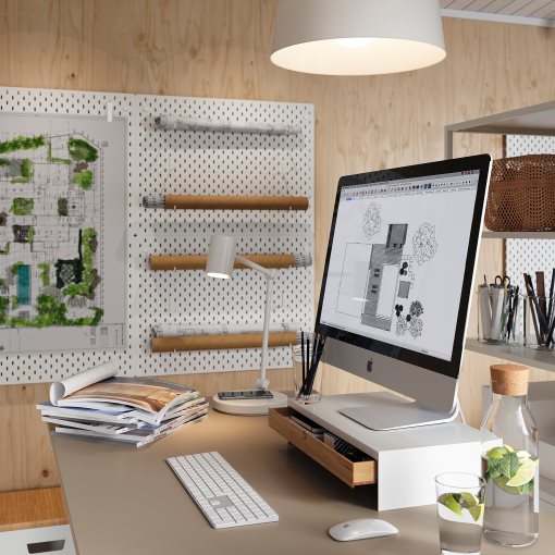 ELLOVEN, βάση οθόνης με συρτάρι, 504.747.70