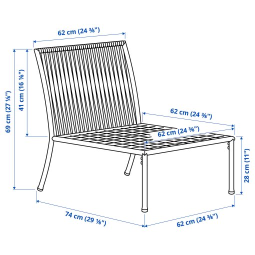 SEGERÖN, one-seat section, outdoor, 505.108.05